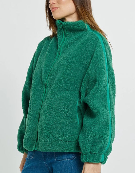Betty Basics Aubrey Fleece In Green