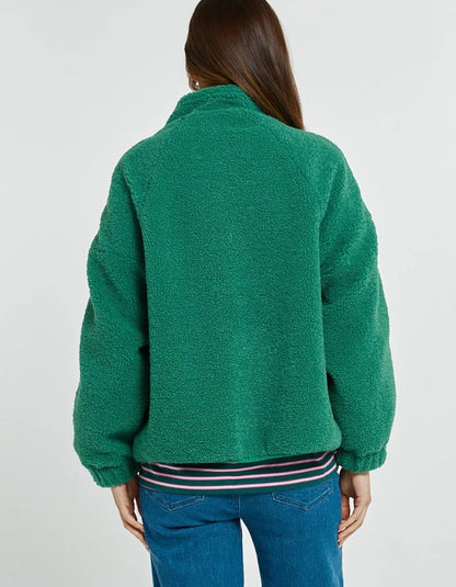 Betty Basics Aubrey Fleece In Green