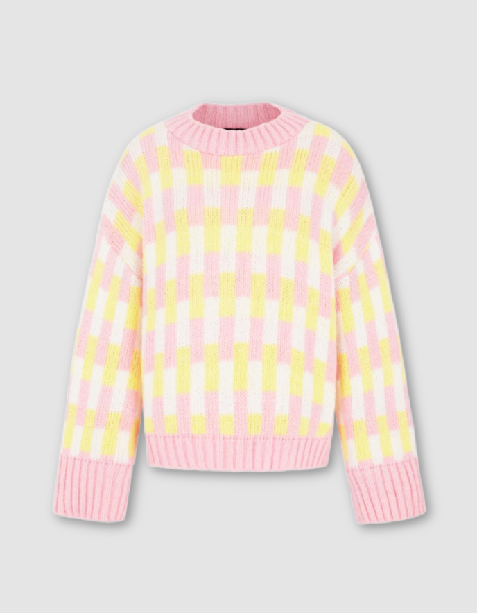 Cara & the Sky Charlotte Jumper in Battenberg