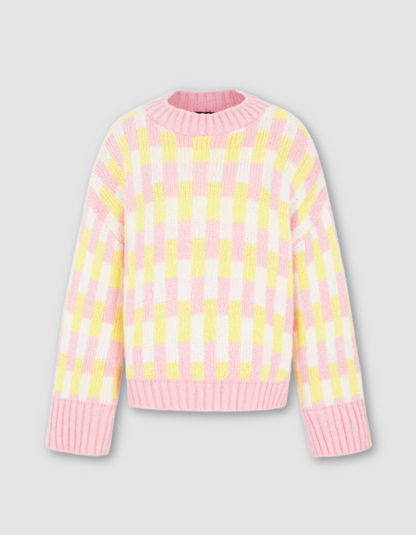 Cara & the Sky Charlotte Jumper in Battenberg