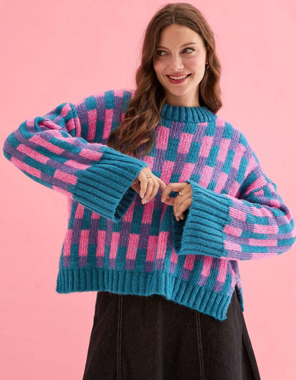 Cara & the Sky Charlotte Jumper in Teal