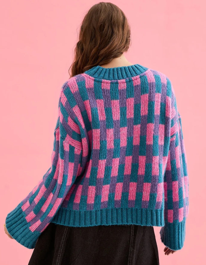 Cara & the Sky Charlotte Jumper in Teal