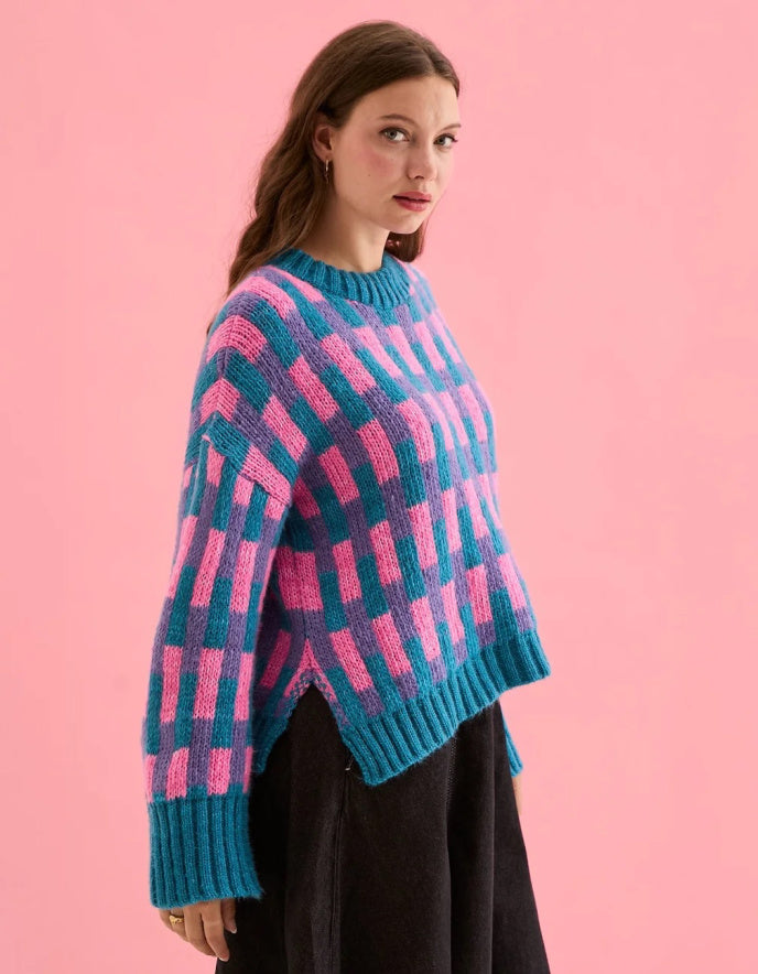 Cara & the Sky Charlotte Jumper in Teal