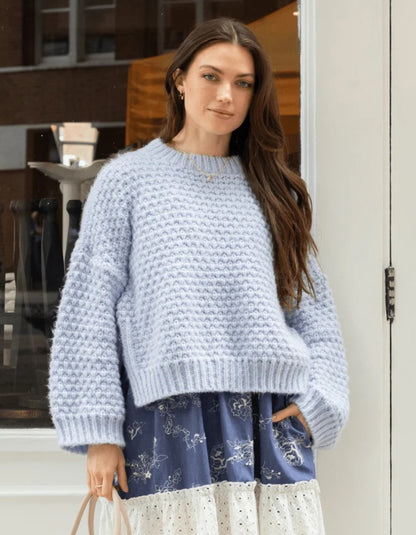 Cara & the Sky Darwin Jumper in Powder Blue