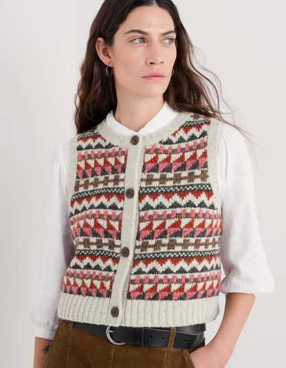 Seasalt Dawson Pick Fair Isle Sweater Vest