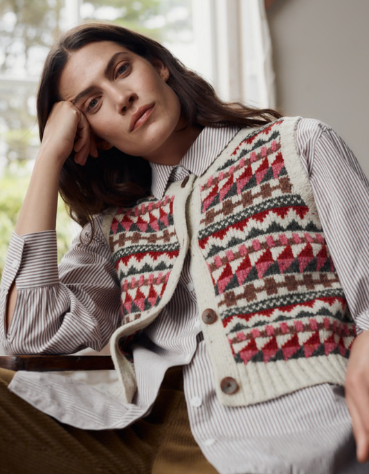 Seasalt Dawson Pick Fair Isle Sweater Vest