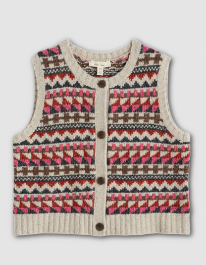 Seasalt Dawson Pick Fair Isle Sweater Vest