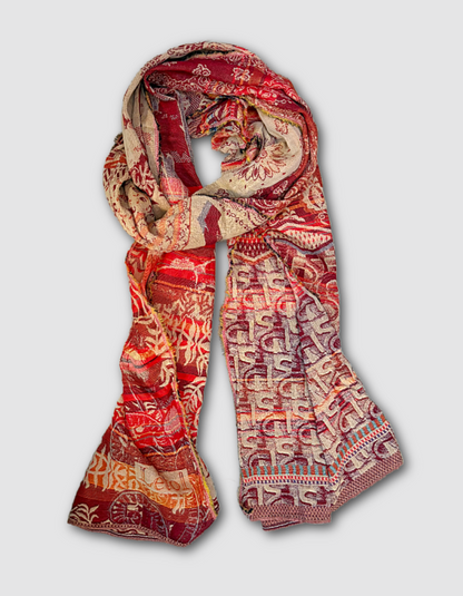 Letol Jacquard Scarf Diego in Paprika