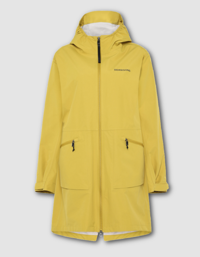 Didriksons Eliana Parka in Yellow Pollen