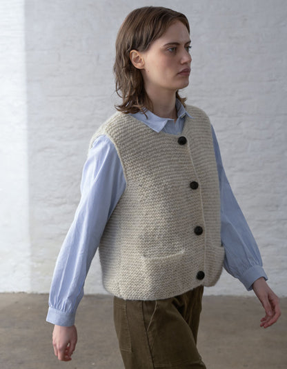 Bibico Elaine Vest in Ecru