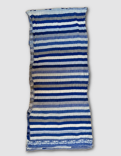 Letol jacquard Scarf Eulalie in Outremer