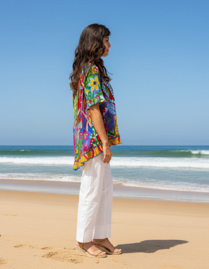 Orientique Ipanema Frill Top
