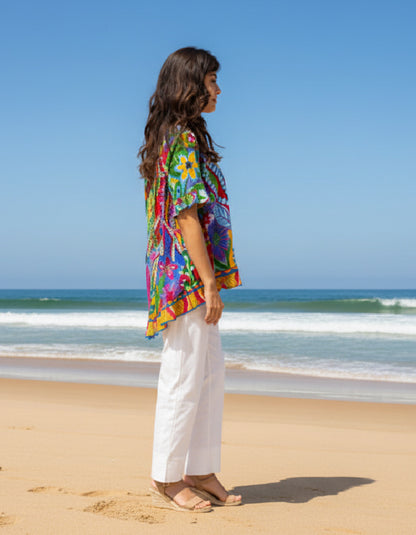 Orientique Ipanema Frill Top