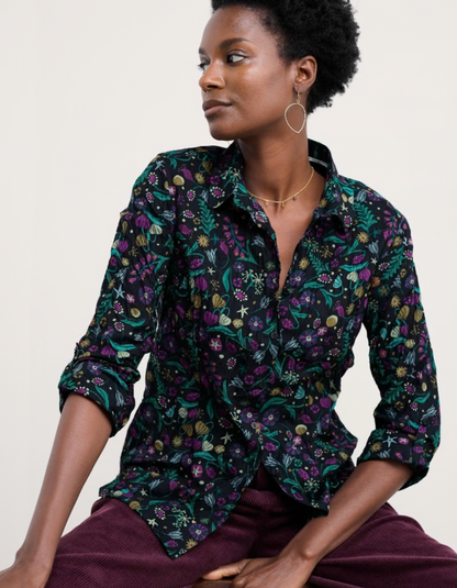 Seasalt Larissa Shirt in Illuminated Garden Onyx