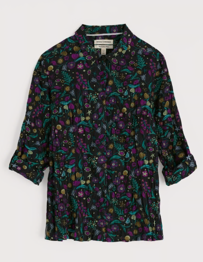 Seasalt Larissa Shirt in Illuminated Garden Onyx