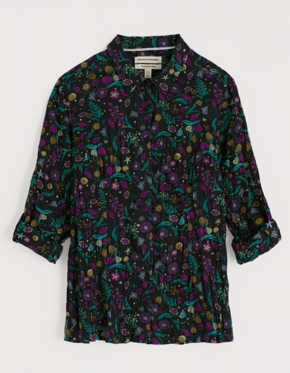 Seasalt Larissa Shirt in Illuminated Garden Onyx