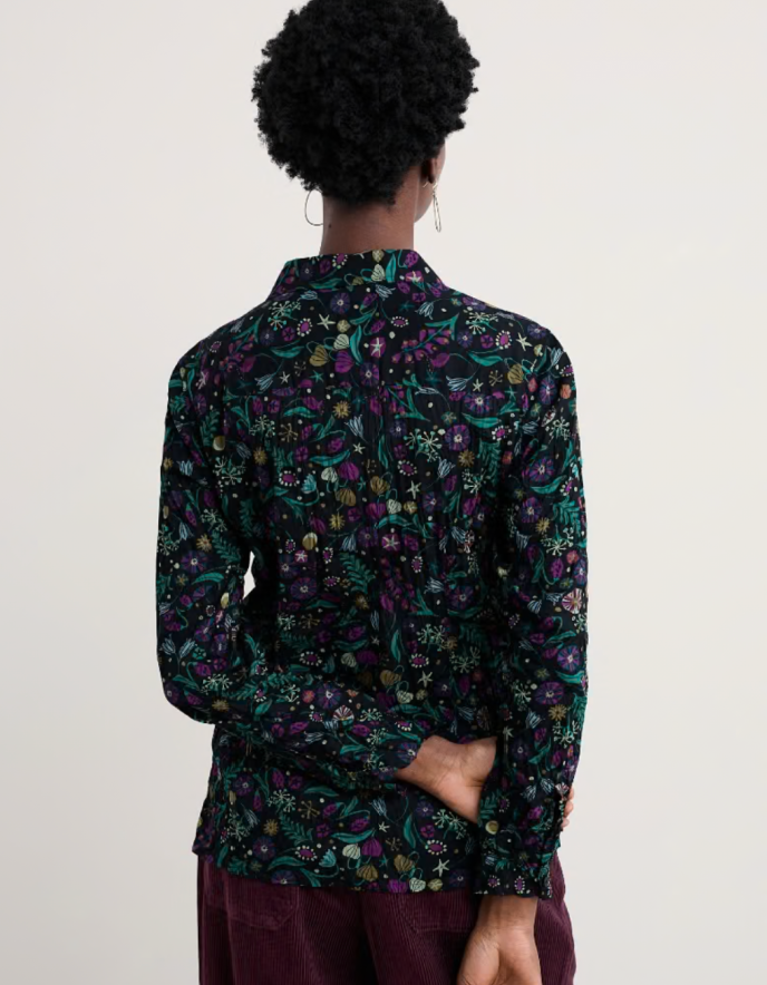 Seasalt Larissa Shirt in Illuminated Garden Onyx