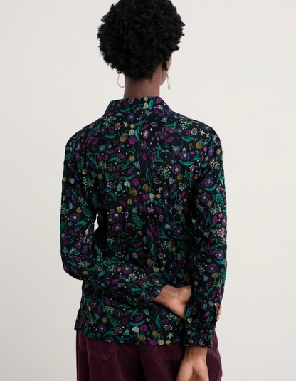 Seasalt Larissa Shirt in Illuminated Garden Onyx