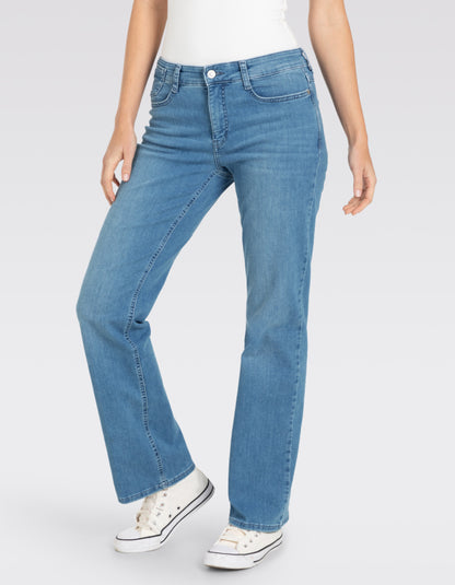 ladies authentic baby blue boot cut jean