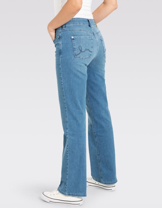 ladies authentic baby blue boot cut jean