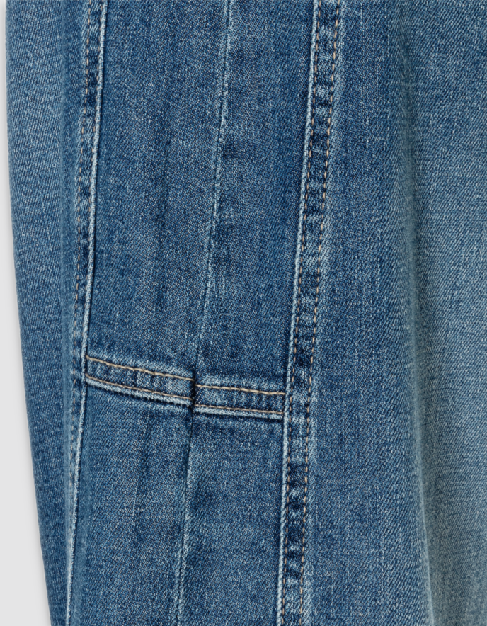 MAC Ohio Barrel Jeans in Mid Blue Wash