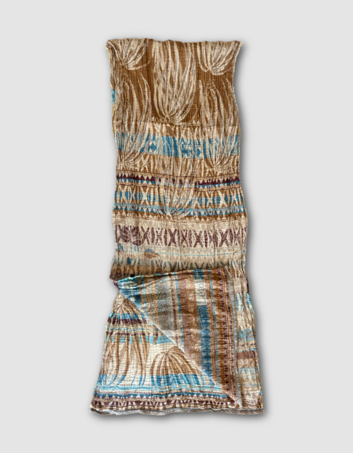 Letol Jacquard Scarf in Pierrette in Vermeil