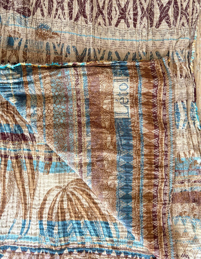 Letol Jacquard Scarf in Pierrette in Vermeil