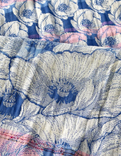 Letol Jacquard Scarf  Stephanie in Myosotis