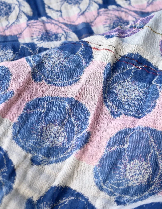 Letol Jacquard Scarf  Stephanie in Myosotis