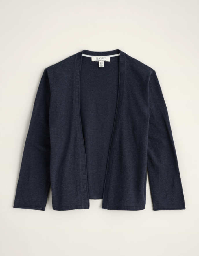 navy cotton cover up cardigan 