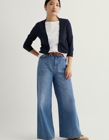 navy cotton cover up cardigan 