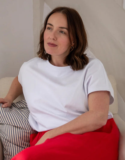 Chalk Wei Tee in White