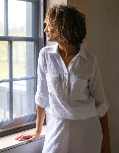 Chalk Zoe Shirt in White