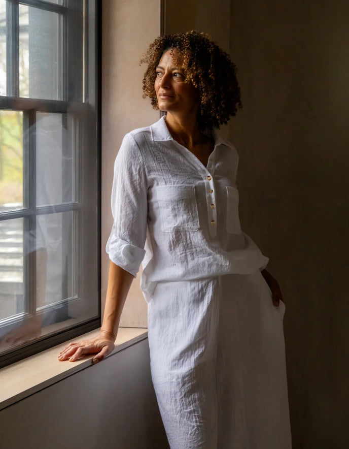 Chalk Zoe Shirt in White