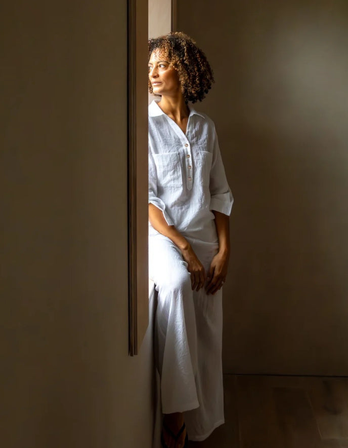 Chalk Zoe Shirt in White