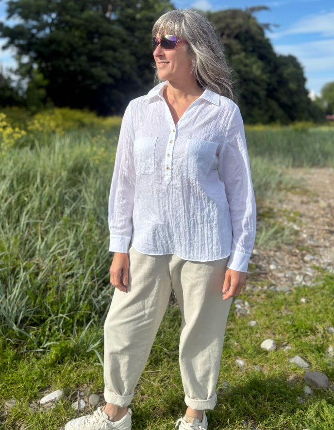 Chalk Zoe Shirt in White