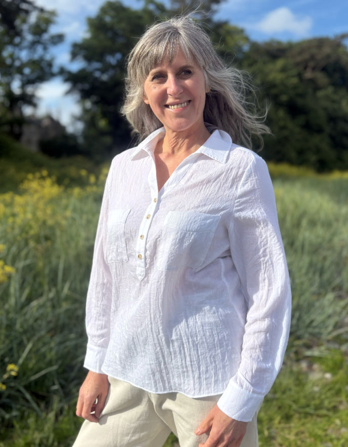 Chalk Zoe Shirt in White