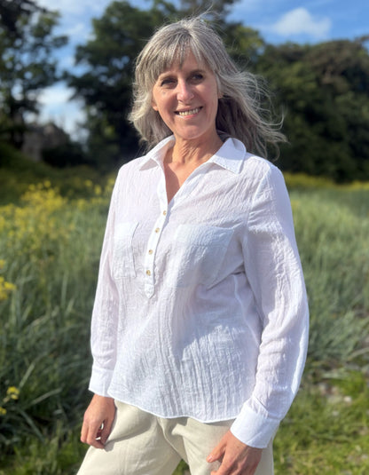 Chalk Zoe Shirt in White