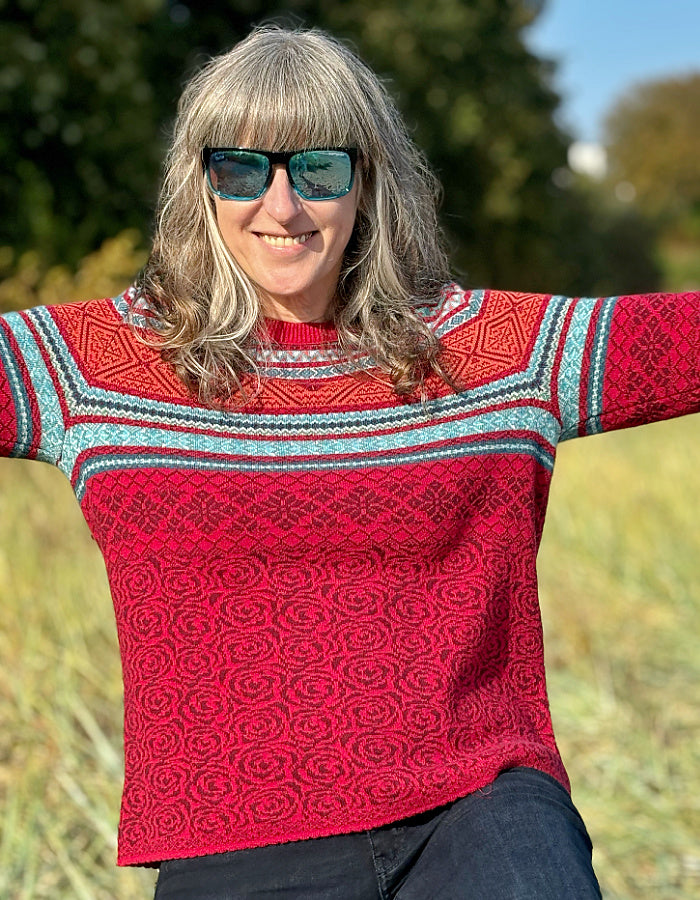 Dunque Alpine Rose Sweater