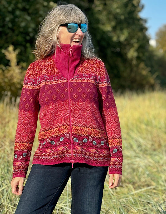 Dunque Alpine Turtle Zip Cardigan