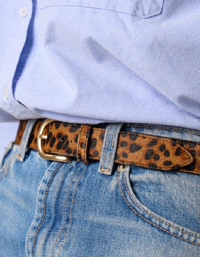 Billy Belt Leather Belt in Animal
