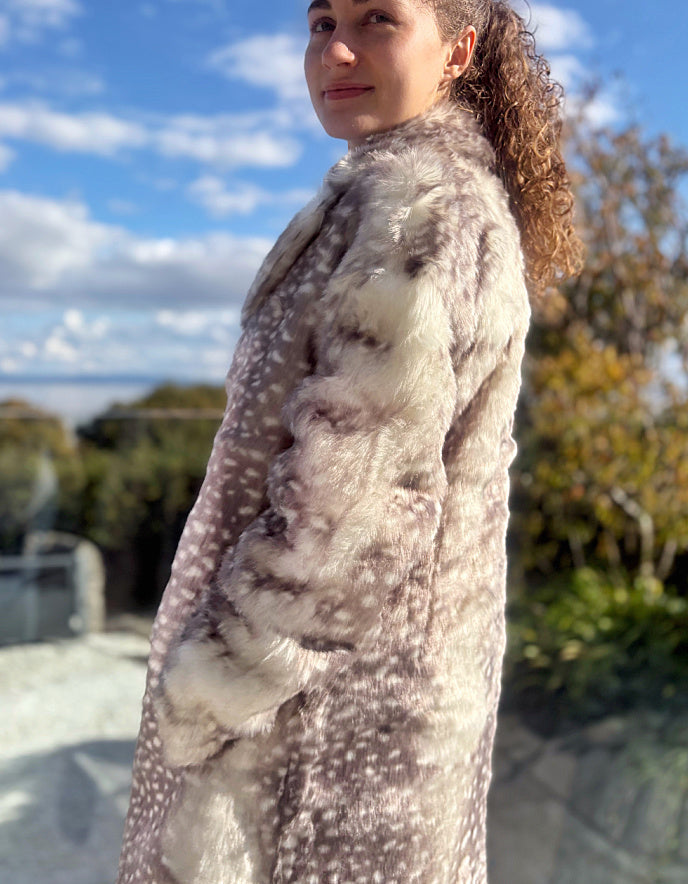 Brave and True New York Coat in Grey Bambi