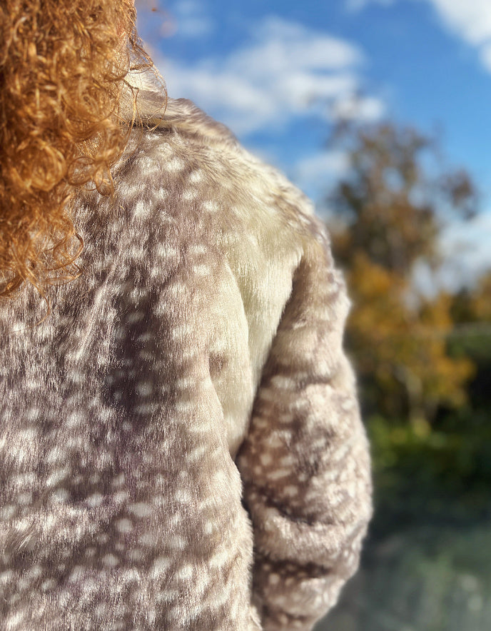 Brave and True New York Coat in Grey Bambi