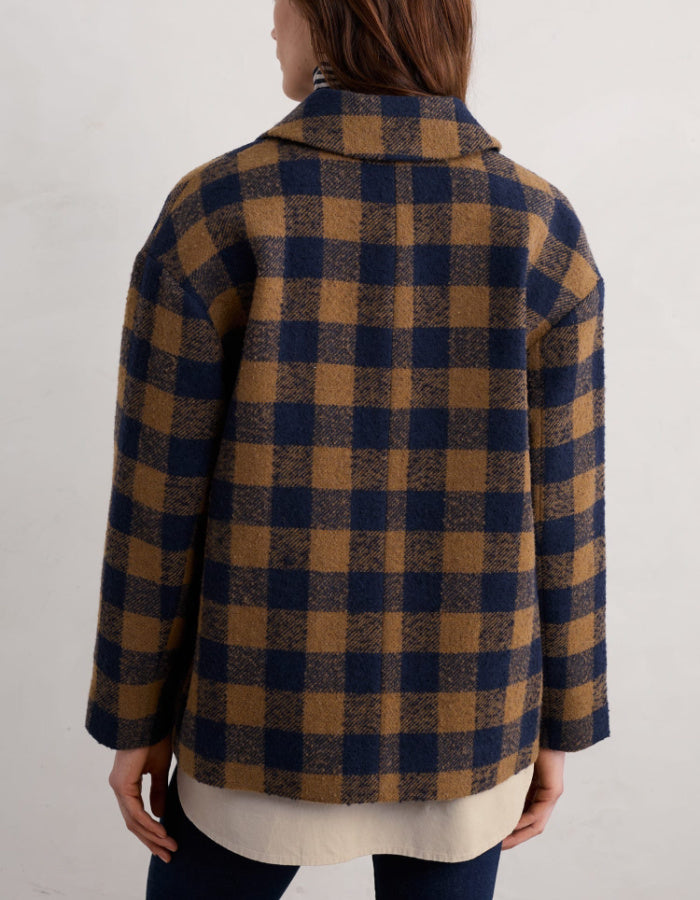 Seasalt Beamwind Bold Check Coat