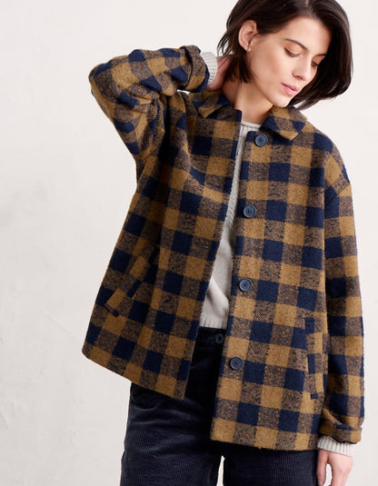 Seasalt Beamwind Bold Check Coat