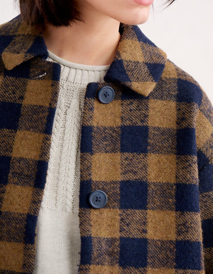 Seasalt Beamwind Bold Check Coat