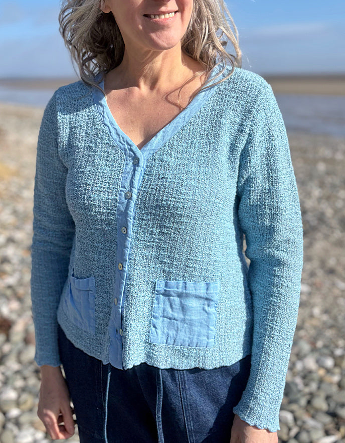 Cut Loose Textured Cardigan in Belle Flower