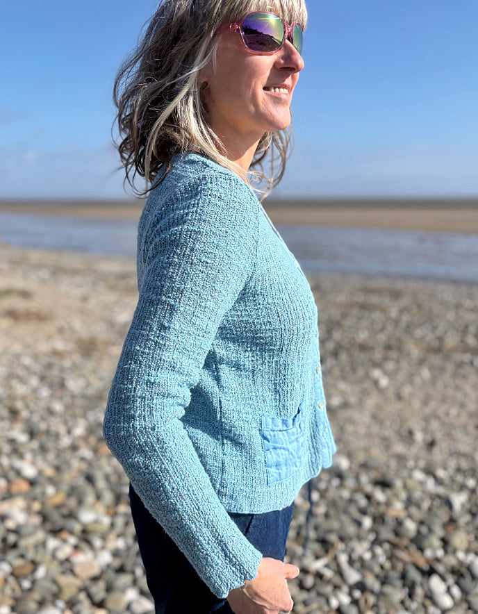 Cut Loose Textured Cardigan in Belle Flower