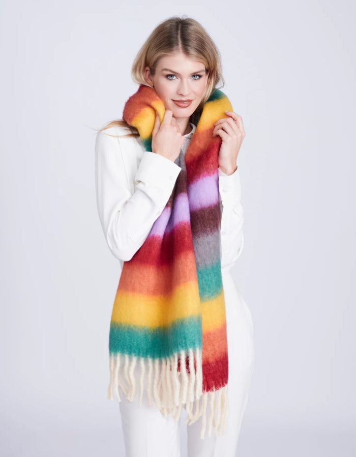 Pia Rossini Beth Scarf in Rainbow