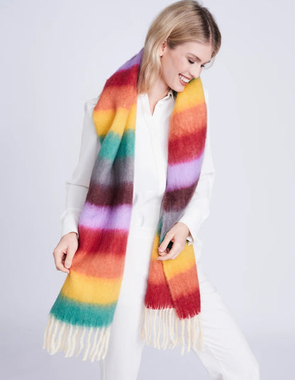 Pia Rossini Beth Scarf in Rainbow